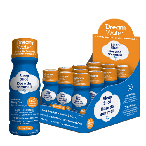 image-Dream Water Sleep Aid Liquid Shot - Immunity Support - 12 pack