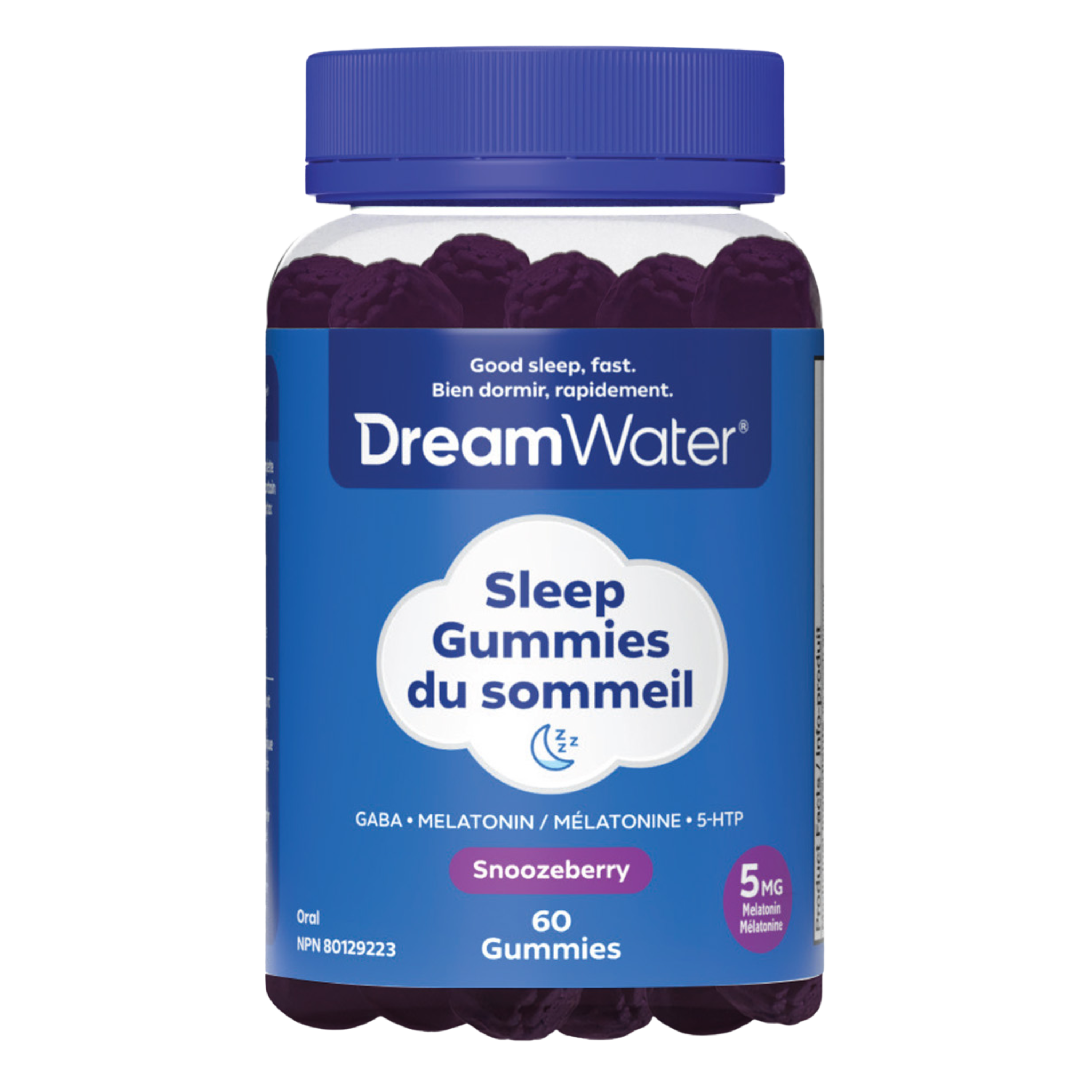 image-Dream Water Sleep Aid Gummies, Sugar-Free, 60 Count